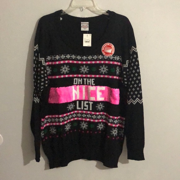 Last drop Plus size naughty/nice ugly Christmas - Picture 3 of 5